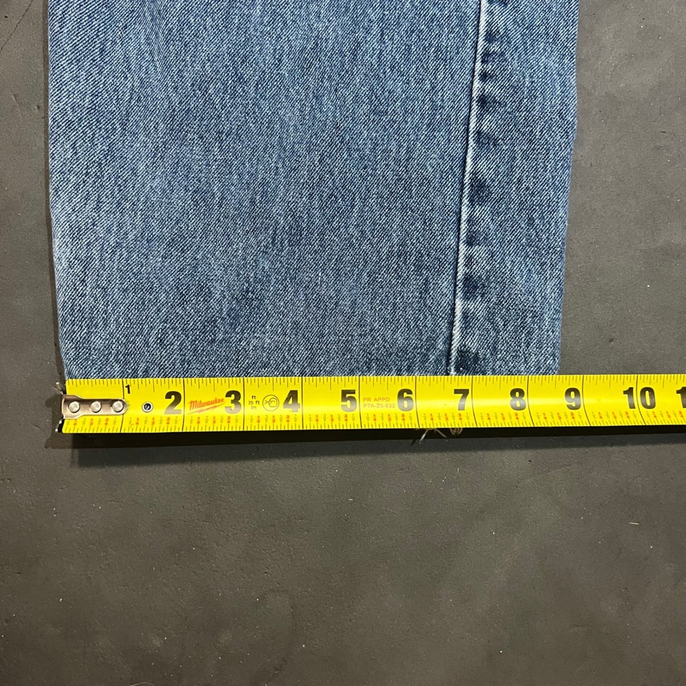 Vintage Levis 535 Eurofit Straight Leg Jeans Mens 36x30 Baggy Light‎ Wash Denim - Picture 9 of 9